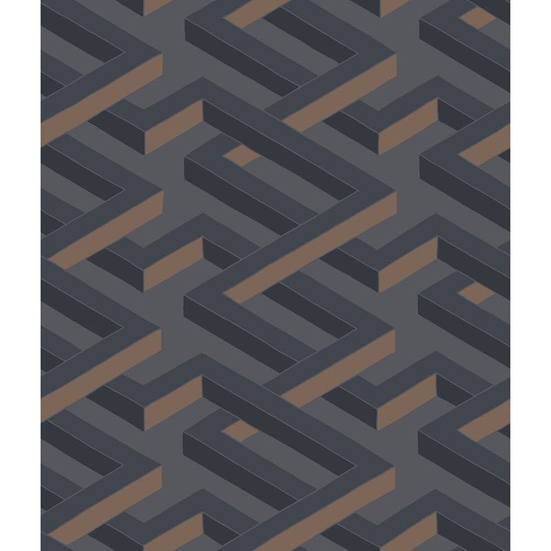 COLE & SON - LUXOR- CHARCOAL - Wallcovering by the Roll CHARCOAL