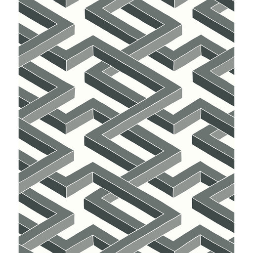 COLE & SON - LUXOR- BLACK AND WHITE - Wallcovering by the Roll BLACK AND WHITE