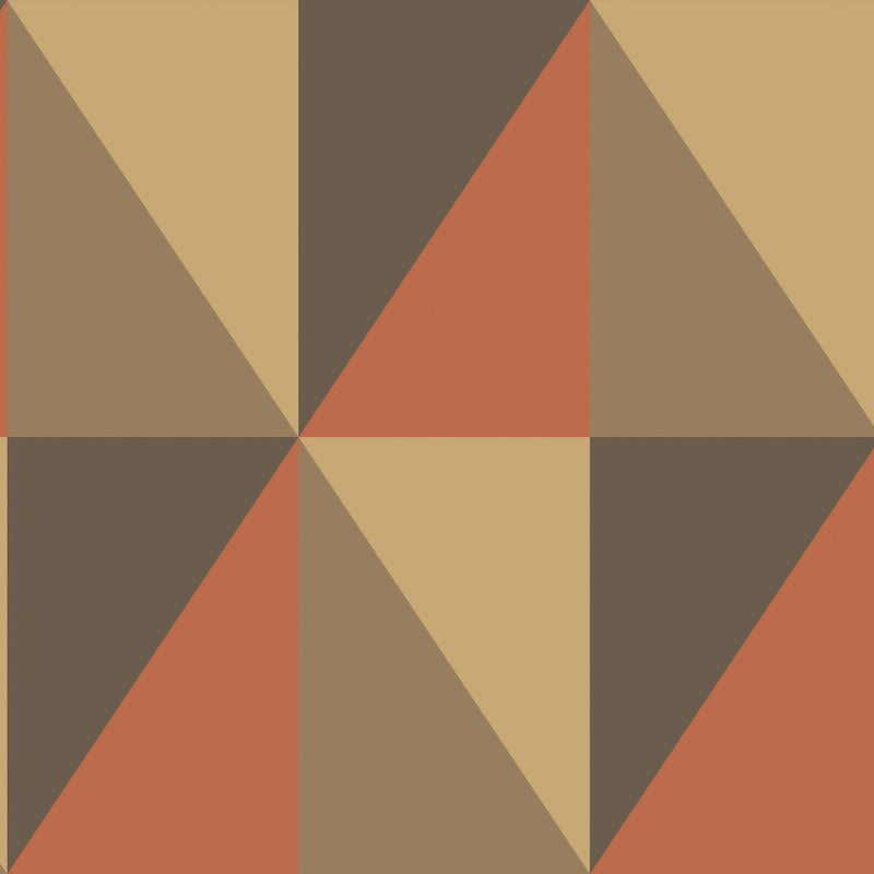 COLE & SON - APEX GRAND- BRICK AND BLACK - Wallcovering by the Roll BRICK AND BLACK