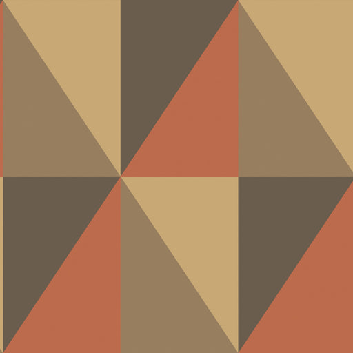 COLE & SON - APEX GRAND- BRICK AND BLACK - Wallcovering by the Roll BRICK AND BLACK