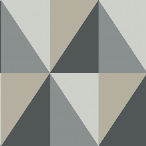 COLE & SON - APEX GRAND- GREY AND BLACK - Wallcovering by the Roll GREY AND BLACK