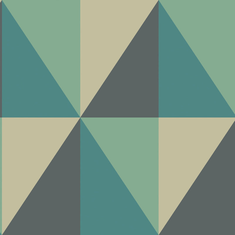 COLE & SON - APEX GRAND- TEAL - Wallcovering by the Roll TEAL