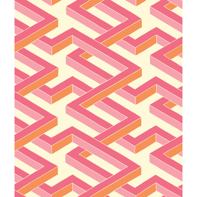 COLE & SON - LUXOR- PINK - Wallcovering by the Roll PINK