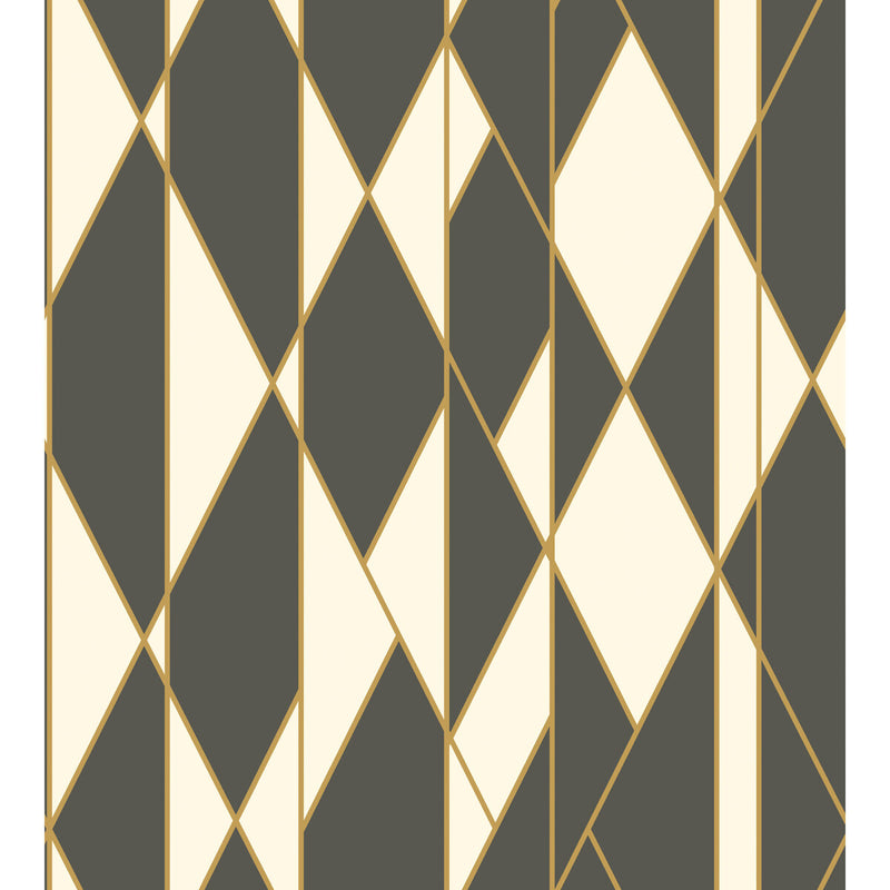 COLE & SON - OBLIQUE WP- BLACK AND WHITE - Wallcovering by the Roll BLACK AND WHITE