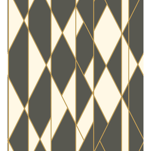 COLE & SON - OBLIQUE WP- BLACK AND WHITE - Wallcovering by the Roll BLACK AND WHITE