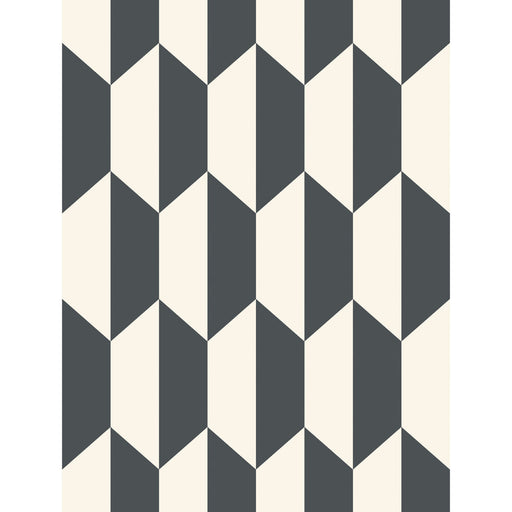 COLE & SON - TILE- BLACK AND WHITE - Wallcovering by the Roll BLACK AND WHITE