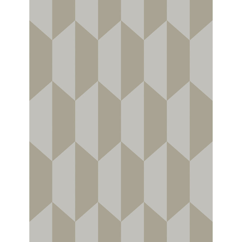 COLE & SON - TILE- GREY AND SILVER - Wallcovering by the Roll GREY AND SILVER