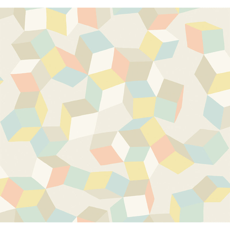 COLE & SON - PUZZLE- PALE PASTEL - Wallcovering by the Roll PALE PASTEL