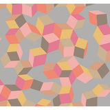 COLE & SON - PUZZLE- PINK AND ORANGE - Wallcovering by the Roll