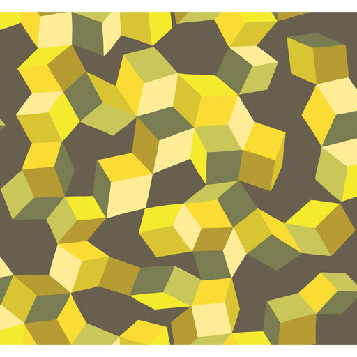 COLE & SON - PUZZLE- YELLOW AND BLACK - Wallcovering by the Roll YELLOW AND BLACK