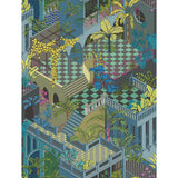 COLE & SON - MIAMI- NAVY AND PINK - Wallcovering by the Roll