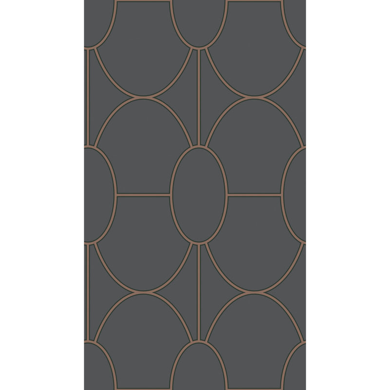 COLE & SON - RIVIERA- CHARCOAL - Wallcovering by the Roll CHARCOAL