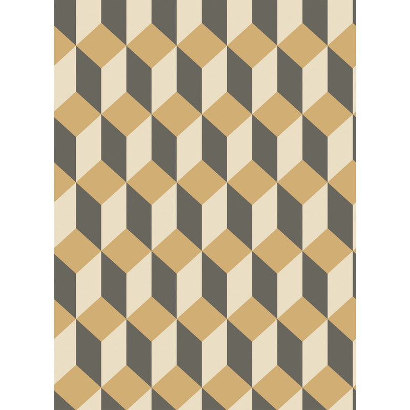 COLE & SON - DELANO- GOLD AND BLACK - Wallcovering by the Roll GOLD AND BLACK