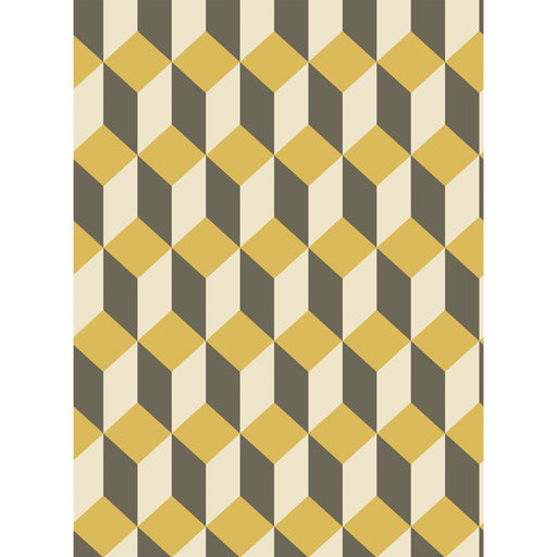 COLE & SON - DELANO- YELLOW AND BLACK - Wallcovering by the Roll YELLOW AND BLACK