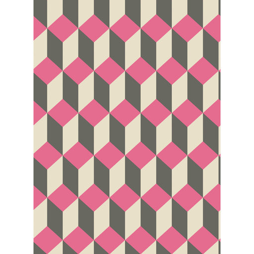 COLE & SON - DELANO- PINK AND BLACK - Wallcovering by the Roll PINK AND BLACK