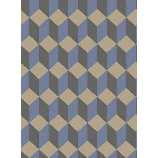 COLE & SON - DELANO- BLUE AND BLACK - Wallcovering by the Roll BLUE AND BLACK