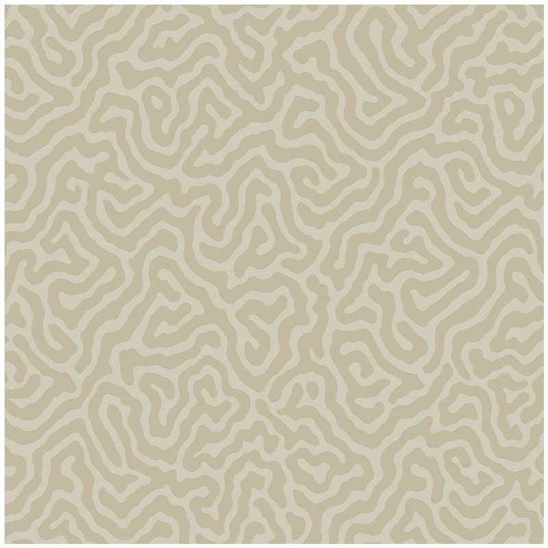 COLE & SON - CORAL- PALE STONE - Wallcovering by the Roll PALE STONE
