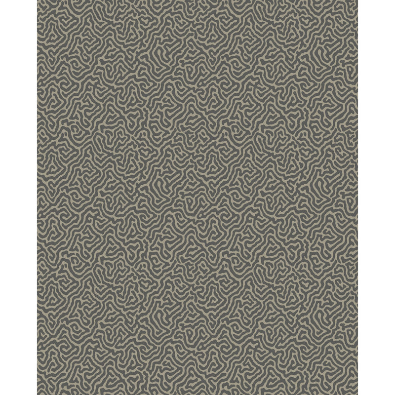 COLE & SON - VERMICELLI- BLACK & LINEN - Wallcovering by the Roll BLACK & LINEN