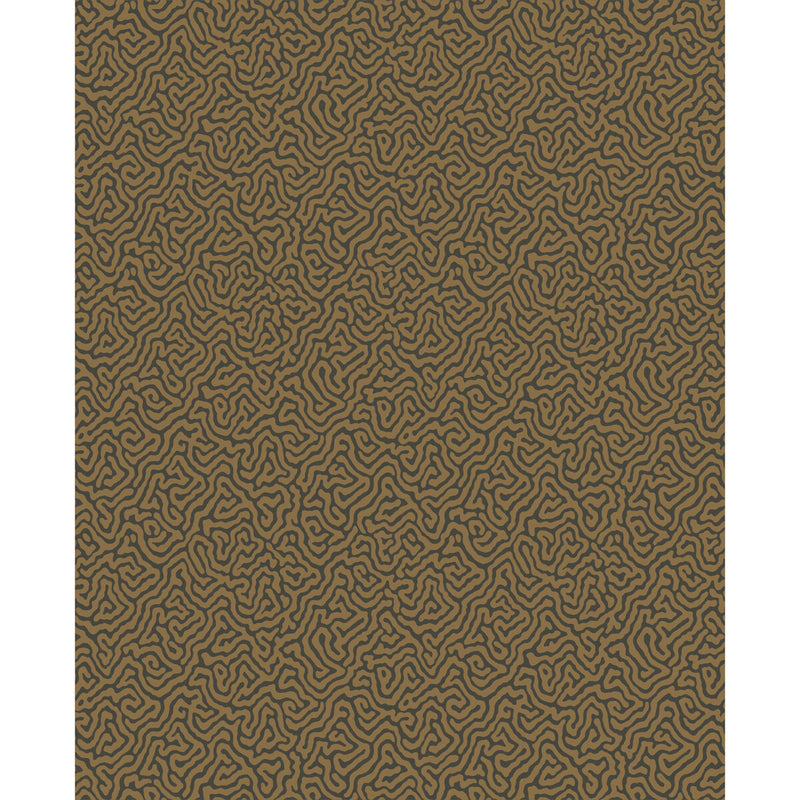 COLE & SON - VERMICELLI- BLACK & BRONZE - Wallcovering by the Roll BLACK & BRONZE
