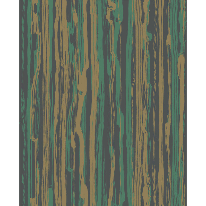 COLE & SON - STRAND- TEAL & GOLD - Wallcovering by the Roll TEAL & GOLD