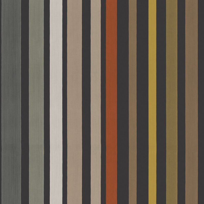 COLE & SON - CAROUSEL STRIPE- CHARCOAL - Wallcovering by the Roll CHARCOAL
