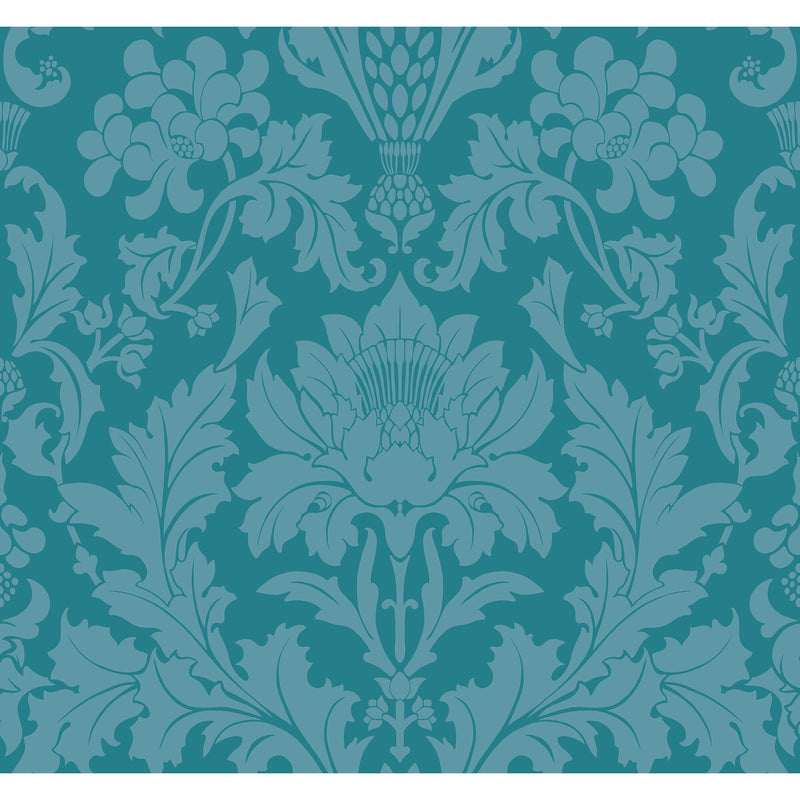 COLE & SON - FONTEYN- TEAL - Wallcovering by the Roll TEAL