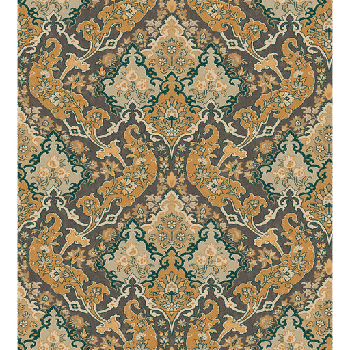 COLE & SON - PUSHKIN- GINGER & CHARCAOL - Wallcovering by the Roll GINGER & CHARCAOL