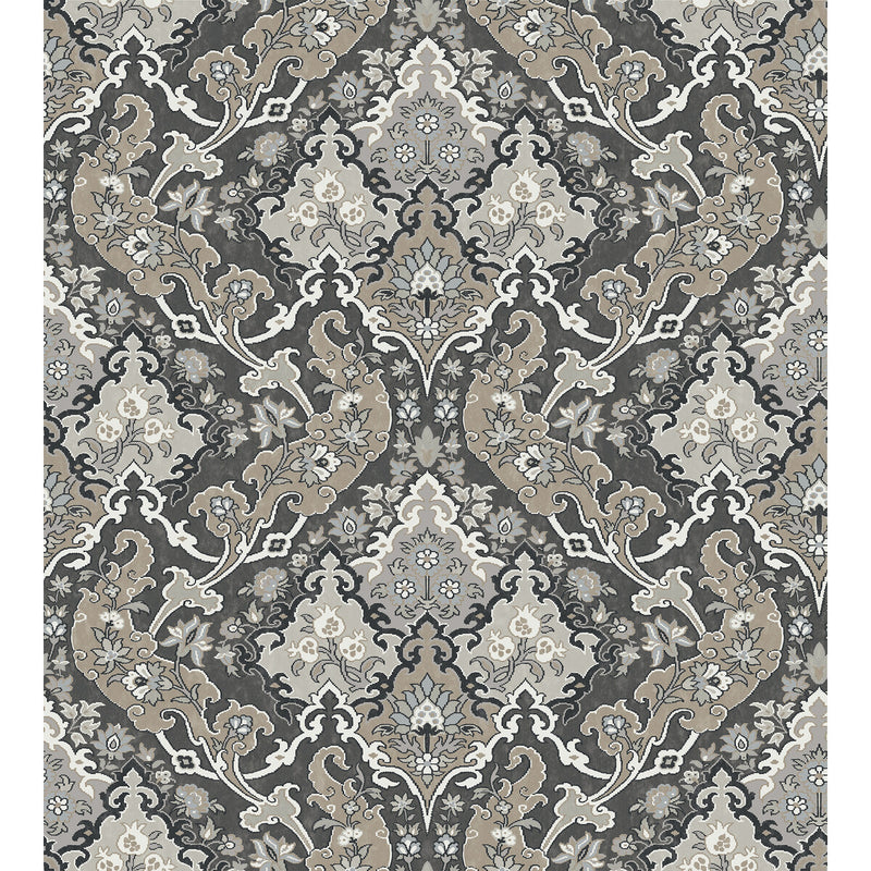 COLE & SON - PUSHKIN- CHARCOAL - Wallcovering by the Roll CHARCOAL