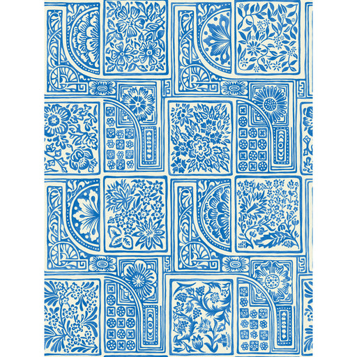 COLE & SON - BELLINI- BLUE & WHITE - Wallcovering by the Roll BLUE & WHITE