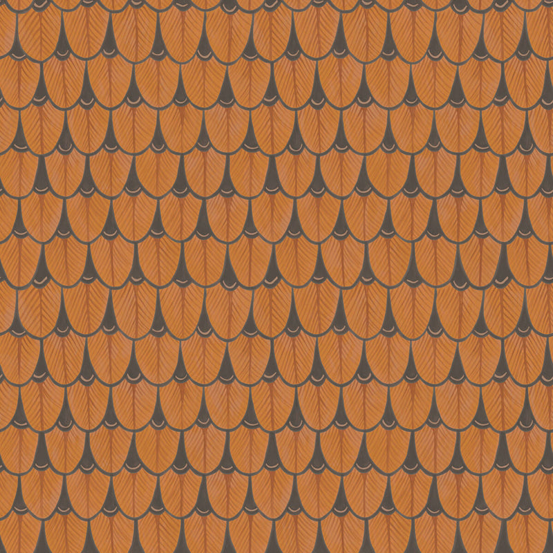 COLE & SON - NARINA- BURNT ORANGE - Wallcovering by the Roll BURNT ORANGE
