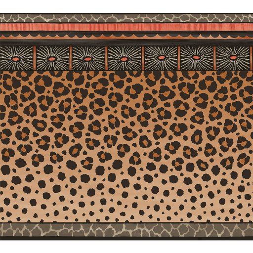 COLE & SON - ZULU BORDER- RED & BROWN - Wallcovering by the Roll RED & BROWN