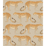 COLE & SON - LEOPARD WALK- STONE & ORANGE - Wallcovering by the Roll