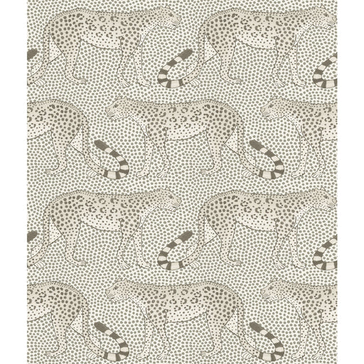 COLE & SON - LEOPARD WALK- BLACK & WHITE - Wallcovering by the Roll BLACK & WHITE