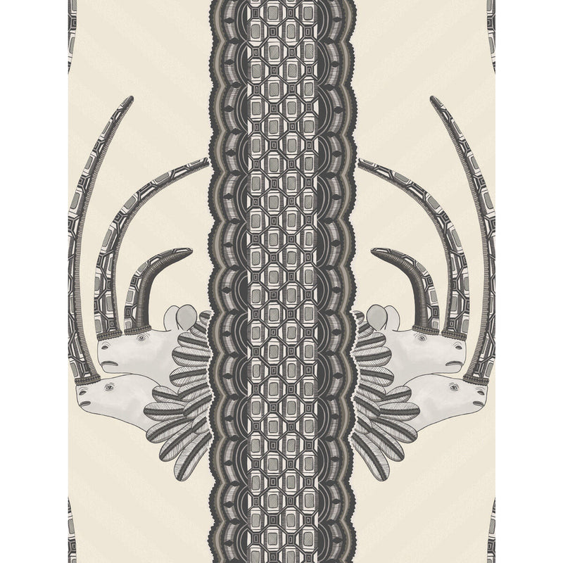 COLE & SON - JABU- BLACK & WHITE - Wallcovering by the Roll BLACK & WHITE