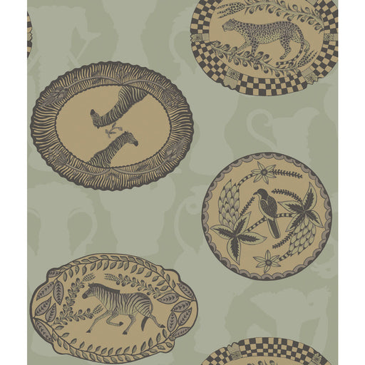 COLE & SON - MATRINAH- OLD OLIVE - Wallcovering by the Roll OLD OLIVE