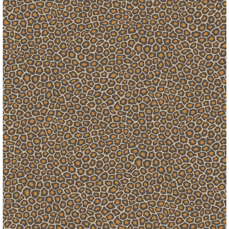 COLE & SON - SENZO SPOT- BROWN & GOLD - Wallcovering by the Roll BROWN & GOLD