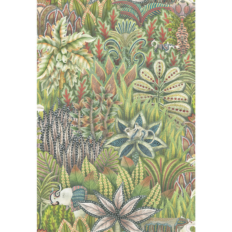 COLE & SON - SINGITA- GREEN - Wallcovering by the Roll GREEN