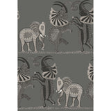 COLE & SON - SAFARI DANCE- CHARCOAL BLACK & WHITE - Wallcovering by the Roll