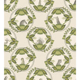 COLE & SON - ARDMORE CAMEOS- STONE & GREEN - Wallcovering by the Roll