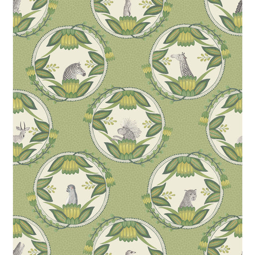 COLE & SON - ARDMORE CAMEOS- GREEN - Wallcovering by the Roll GREEN