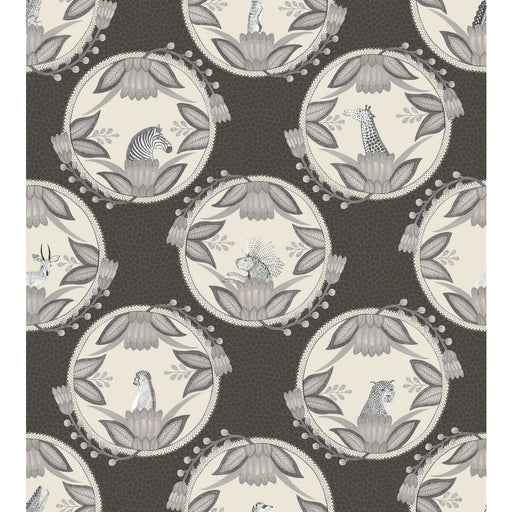 COLE & SON - ARDMORE CAMEOS- BLACK & WHITE - Wallcovering by the Roll BLACK & WHITE