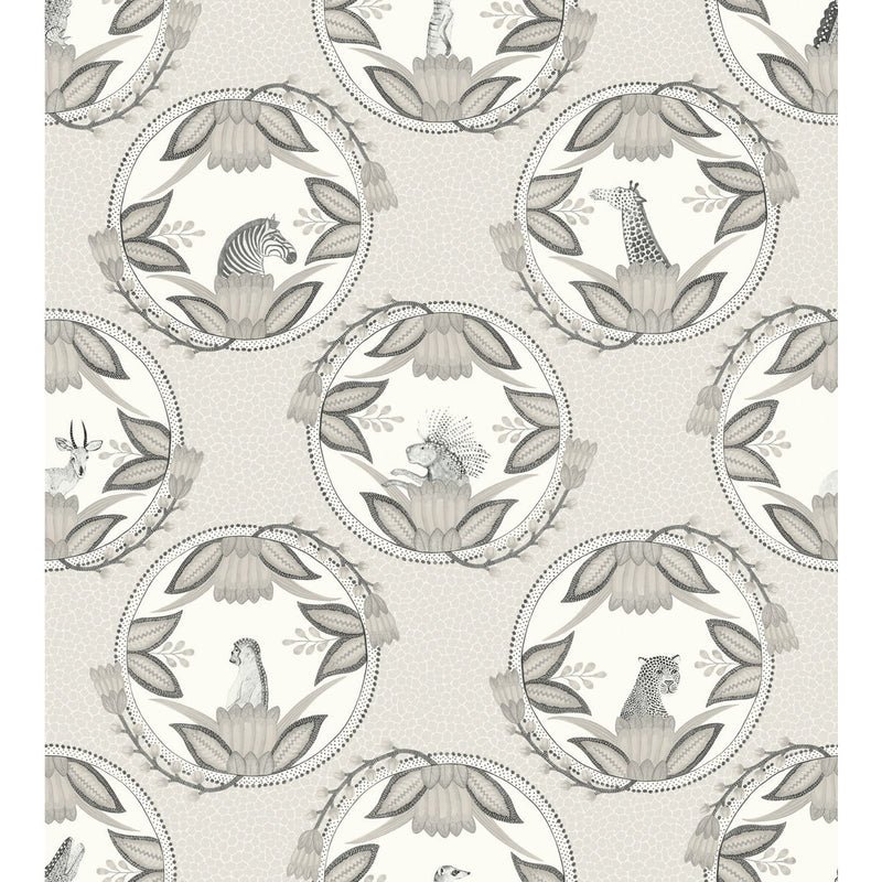 COLE & SON - ARDMORE CAMEOS- GREY - Wallcovering by the Roll GREY