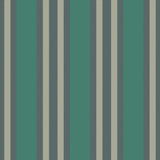COLE & SON - POLO STRIPE- TEAL/GILVER - Wallcovering by the Roll