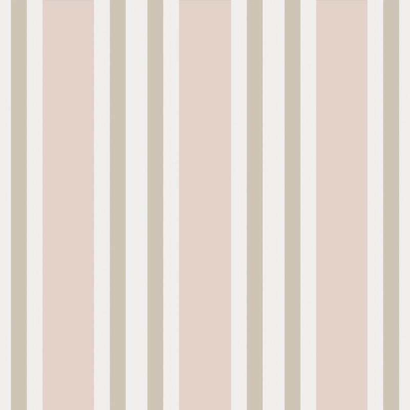 COLE & SON - POLO STRIPE- SOFT PINK - Wallcovering by the Roll SOFT PINK