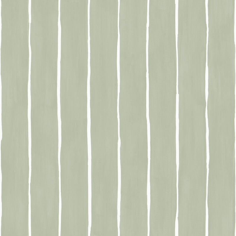 COLE & SON - MARQUEE STRIPE- SOFT OLIVE - Wallcovering by the Roll SOFT OLIVE