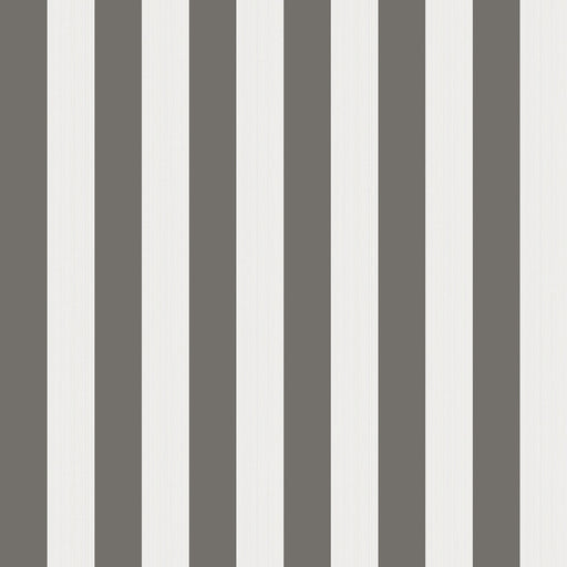 COLE & SON - REGATTA STRIPE- BLACK/WHITE/LINEN - Wallcovering by the Roll BLACK/WHITE/LINEN
