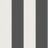 COLE & SON - JASPE STRIPE- BLACK + WHITE - Wallcovering by the Roll
