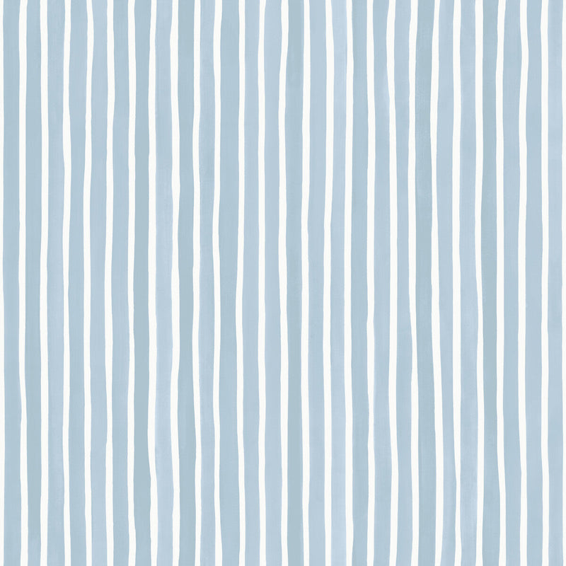 COLE & SON - CROQUET STRIPE- BLUE - Wallcovering by the Roll BLUE