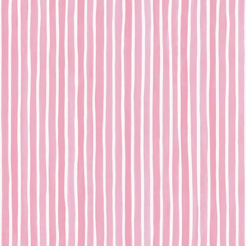COLE & SON - CROQUET STRIPE- SOFT PINK - Wallcovering by the Roll SOFT PINK