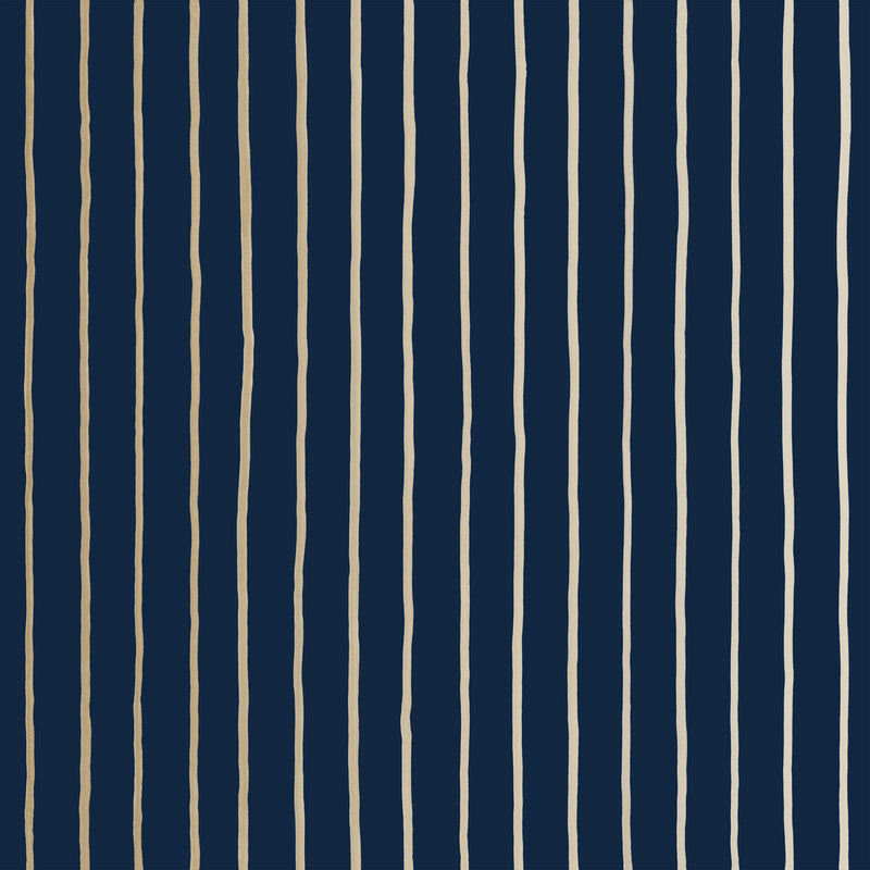COLE & SON - COLLEGE STRIPE- INK - Wallcovering by the Roll INK